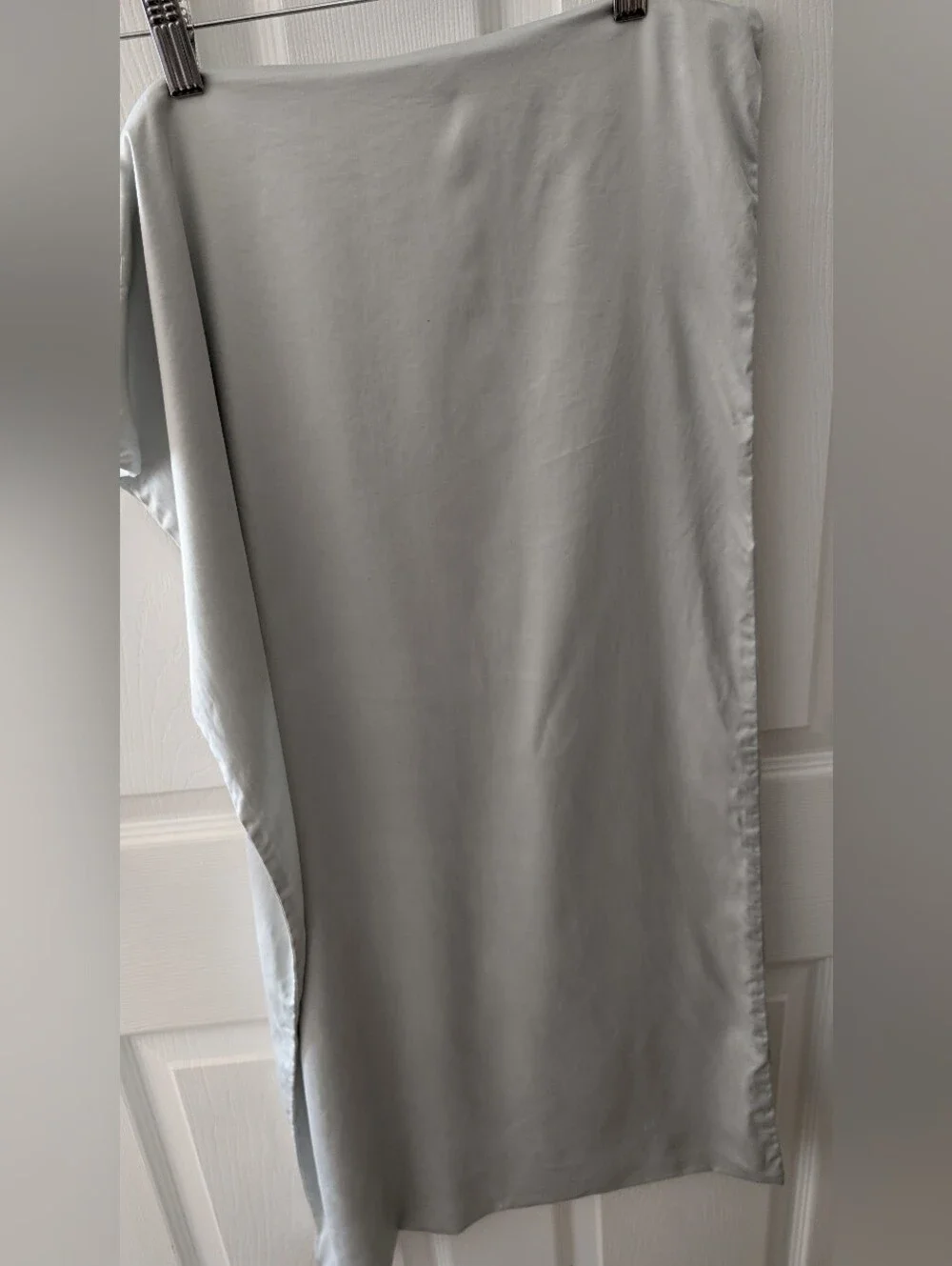 Blissy Mulberry Silk Long King Pillowcase In Cool Toned Light Gray, King Size